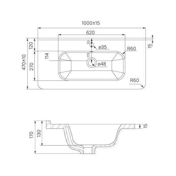 Тумба напольная с раковиной Iddis Brick 100 см BRI10WFi95K, белый глянец - фото 9