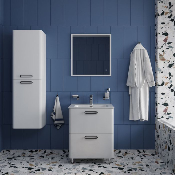 Тумба напольная с раковиной Iddis Brick 60 см BRI60WFi95K, белый глянец - фото 6