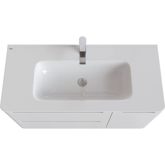 Тумба напольная с раковиной Iddis Edifice 100 см EDI10WFi95K, белый глянец - фото 10