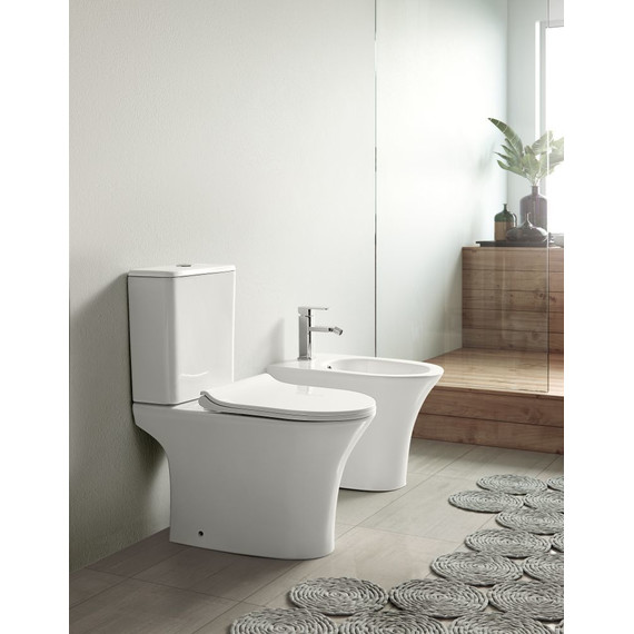 Биде напольное Azario Fretta Round AZ-1217C - фото 2