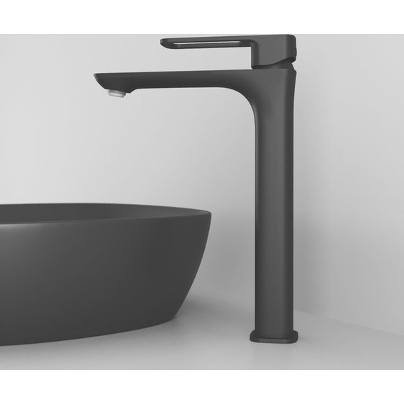 Смеситель для раковины высокий Iddis Slide SLIBL01i01, черный матовый - фото 2