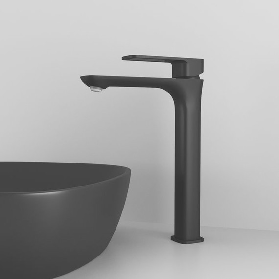 Смеситель для раковины высокий Iddis Slide SLIBL01i01, черный матовый - фото 3