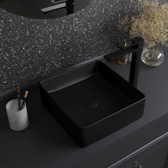 Раковина-чаша Iddis Slide 36 см SLIBM01i27, черный матовый - фото 5