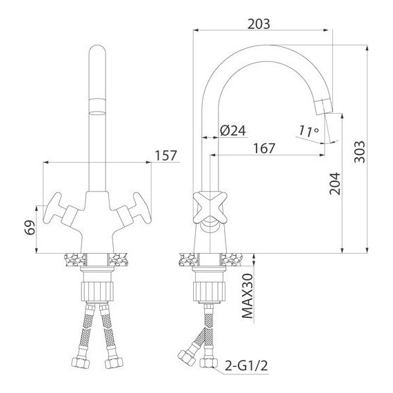 Смеситель для кухни Iddis Acros ACRSB00i05 - фото 6