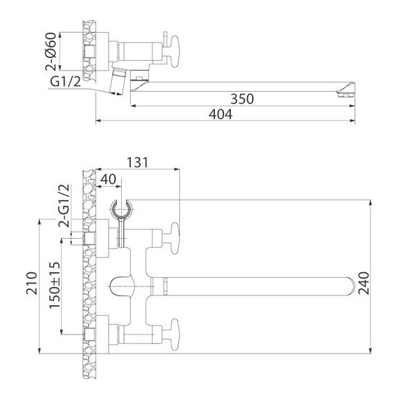 Смеситель для ванны Iddis Acros ACRSBL2i10WA - фото 5