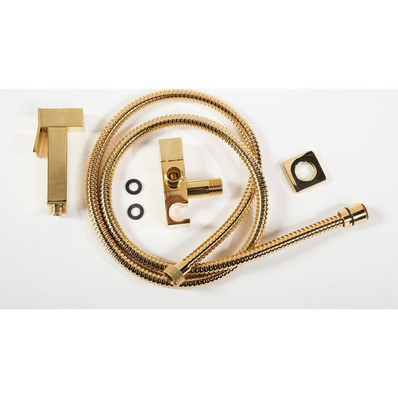 Набор для гигиенического душа Cezares CZR-L-DIF-03/24, с вентилем на 1 воду, золото - фото 3