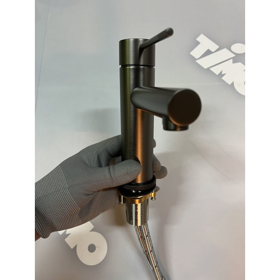 Смеситель для раковины Timo Saona 2361/18F, черное золото - фото 3