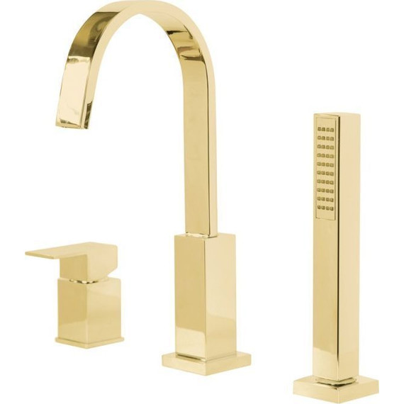 Смеситель для ванны Cezares UNIKA-BVD3-03/24, золото, Цвет производителя: золото - фото 2