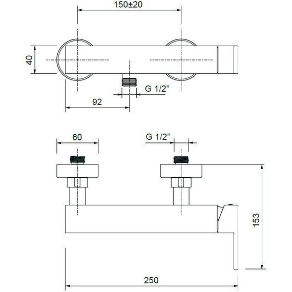 Смеситель для душа Cezares UNIKA-DM-01, Цвет производителя: хром - фото 5