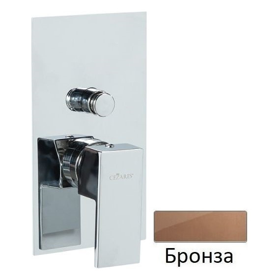 Смеситель для ванны Cezares UNIKA-VDIM-02, бронза, Цвет производителя: бронза - фото 