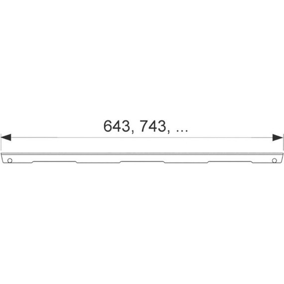 Решетка TECEdrainline "royal" для трапа 70 см 600740, нержавеющая сталь, хром глянцевый - фото 5