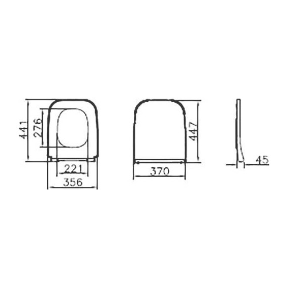 Сиденье с крышкой для унитаза Vitra Integra Square микролифт 191-003-009 - фото 3