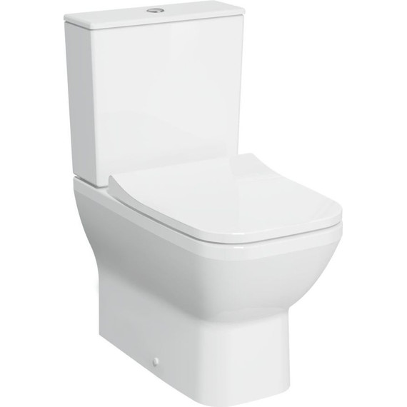 Унитаз-компакт безободковый VitrA Integra Square 9833B003-7204 с тонкой крышкой микролифт - фото 