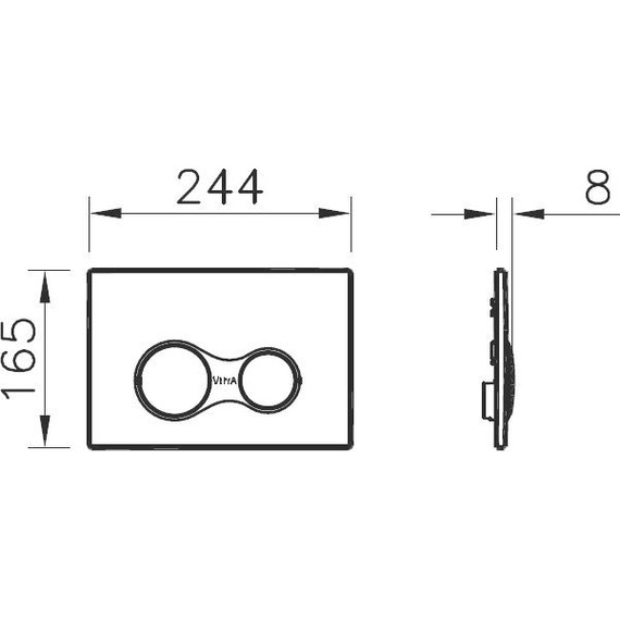 Инсталляция с подвесным безободковым унитазом Vitra Integra Round 9856B003-7205 - фото 9