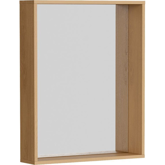 Зеркало Aqwella Basic 60 см BAS0207DZ, дуб золотой - фото 