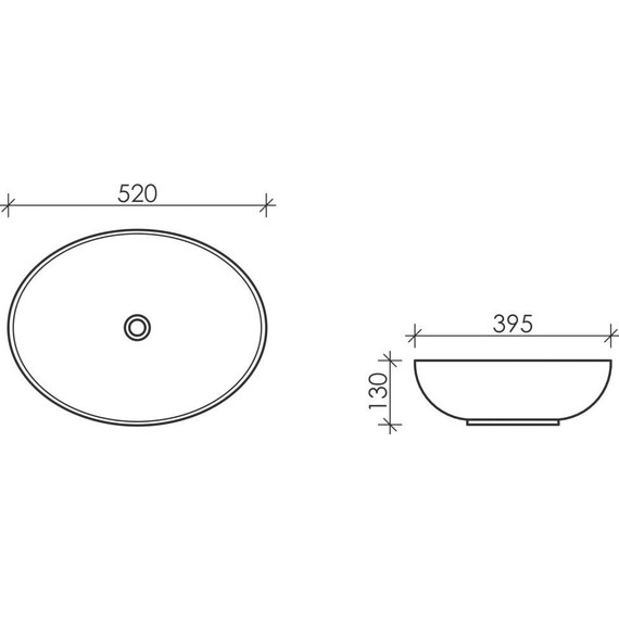 Раковина-чаша Ceramicanova Element 52 см CN6017MW, белый матовый - фото 7