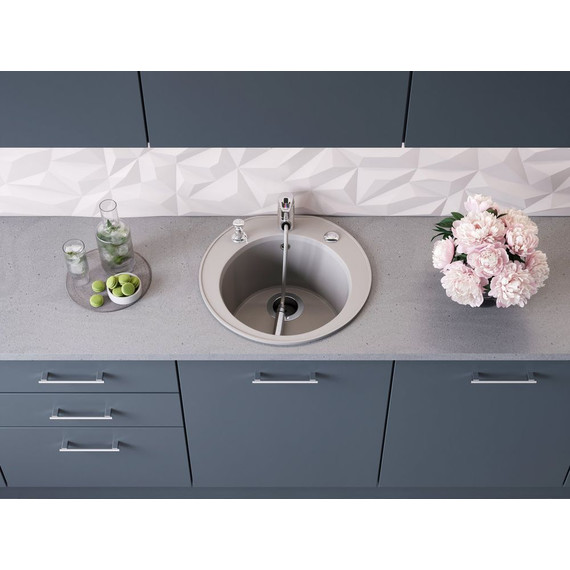 Кухонная мойка Omoikiri Miya 50R GR 4993582, leningrad grey, Цвет производителя: Leningrad Grey - фото 3