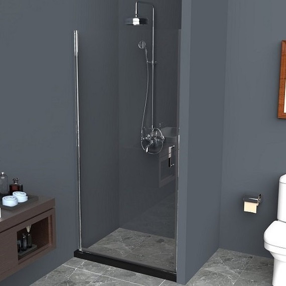 Душевая дверь BelBagno 75 см UNO-B-1-75-C-Cr, хром/прозрачное - фото 