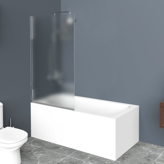 Шторка для ванны BelBagno 80 см UNO-V-1-80/150-P-Cr, хром/матовое - фото 