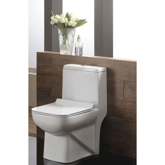 Унитаз-моноблок Azario Zeno AZ-1169 с крышкой микролифт - фото 2