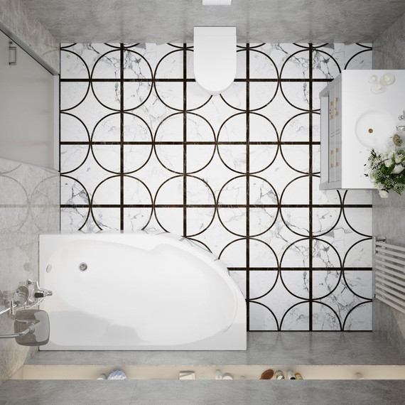 Ванна акриловая Тритон София 170х95 см R с каркасом - фото 9