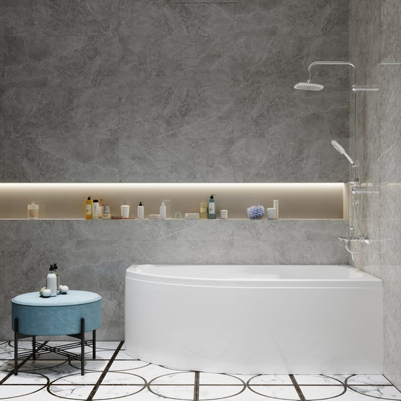 Ванна акриловая Тритон София 170х95 см R с каркасом - фото 6