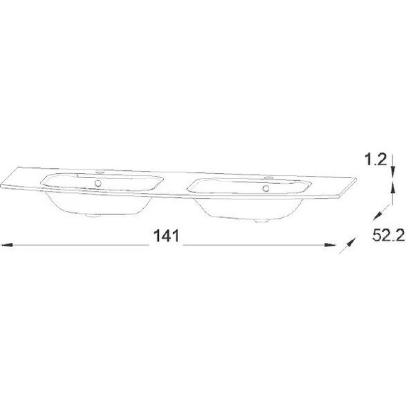 Раковина мебельная Jacob Delafon Nona 141 см EB1887RU-DE1, белый матовый - фото 4