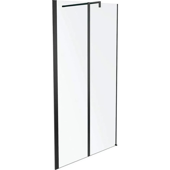 Душевая перегородка Jacob Delafon Serenity 100 см E14W100-BLV, черный/серое - фото 