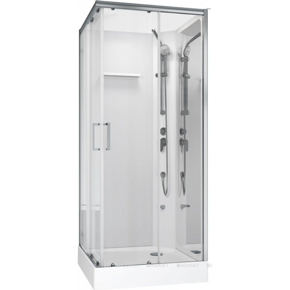 Душевое кабина Aquanet Passion S 2.0 90x90 см 263869, хром/прозрачное (безсиликоновая сборка) - фото 3