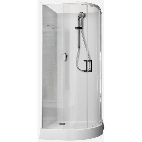 Душевое кабина Aquanet Passion EVO R 100x100 см 281965, белый/прозрачное (безсиликоновая сборка) - фото 3