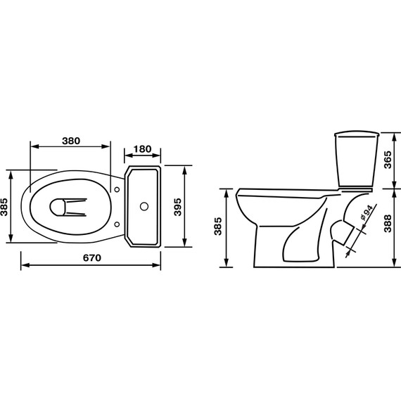 Унитаз-компакт Оскольская керамика Элисса Комфорт с полипропиленовой крышкой микролифт 43301130306 - фото 5