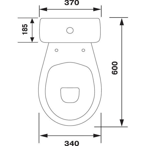 Унитаз-компакт Оскольская керамика Суперкомпакт Стандарт (косой выпуск) с полипропиленовой крышкой 44901130022, Цвет производителя: белый - фото 6