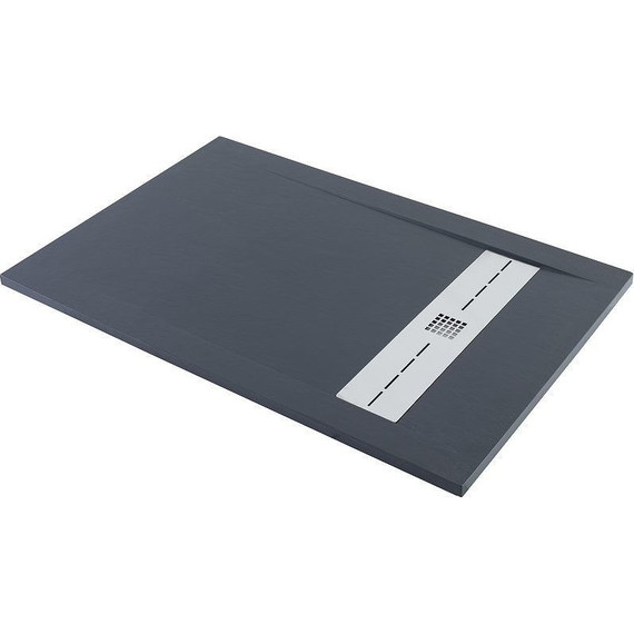 Каменный поддон Aquanet Delight 140x90 см 258899, чёрный - фото 2