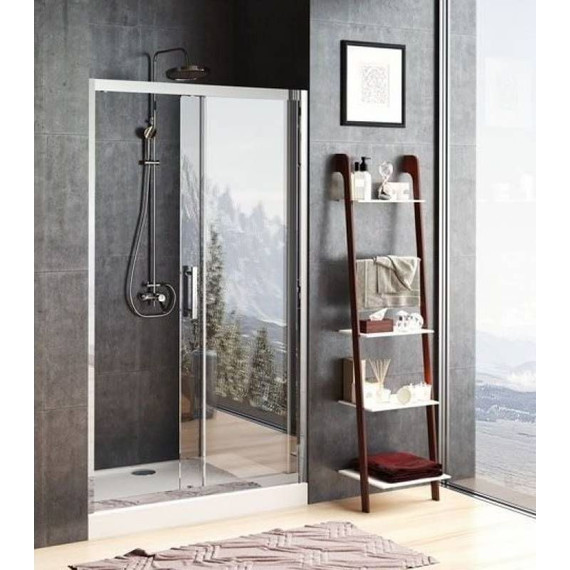 Душевая дверь Aquanet Delta NPE6121 130 см 273612 (стекло 8 мм) хром/прозрачное - фото 2