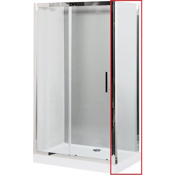 Боковая стенка Aquanet Delta NPE1131 90 см 273609 (стекло 8 мм) хром/прозрачное - фото 