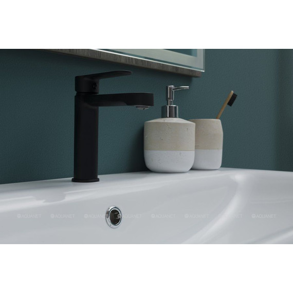 Смеситель для раковины Aquanet Passion AF300-10B 243293, чёрный матовый - фото 2