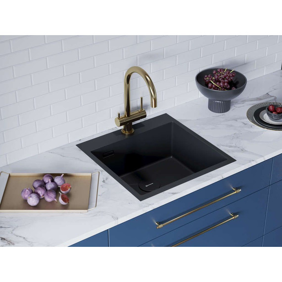 Мойка кухонная Omoikiri Akisame 51-GM (4973440) 1,2 мм, вороненая сталь, Цвет производителя: вороненая сталь - фото 5