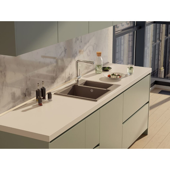 Кухонная мойка Omoikiri Sakaime 60-2-SA 4993910, бежевый, Цвет производителя: бежевый - фото 3