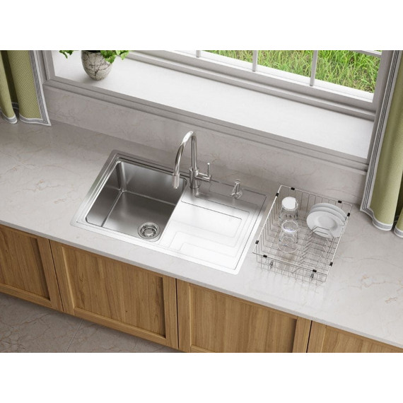 Мойка кухонная Omoikiri Mizu 78-IN (4973730) 0,9 мм, Цвет производителя: нержавеющая сталь - фото 3