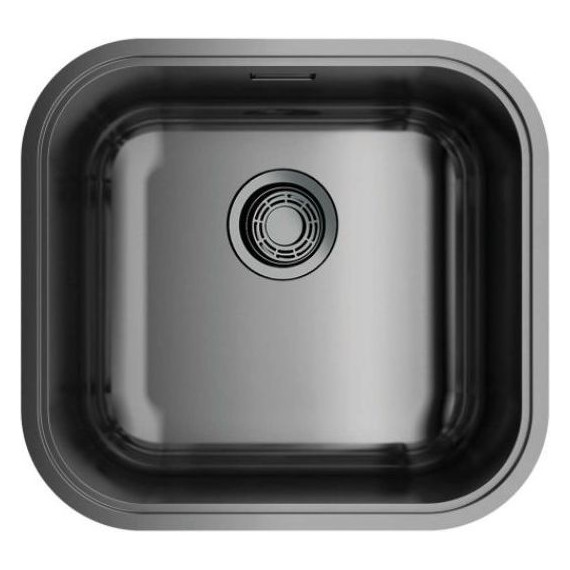 Мойка кухонная Omoikiri Omi 44-U/I-GM (4993191) 0,8 мм, вороненая сталь, Цвет производителя: вороненая сталь - фото 