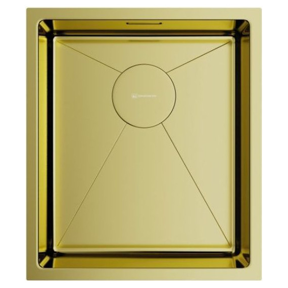 Мойка кухонная Omoikiri Taki 38-U/IF-LG (4973092) 1,2 мм, светлое золото, Цвет производителя: светлое золото - фото 