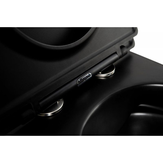 Сиденье с крышкой для унитаза BelBagno Colorato микролифт BB062SC-MB, чёрный матовый - фото 4