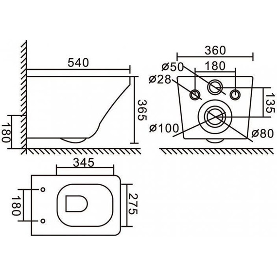 Унитаз подвесной безободковый BelBagno Sela BB3201CHR-MB, чёрный матовый, Цвет производителя: чёрный матовый - фото 8