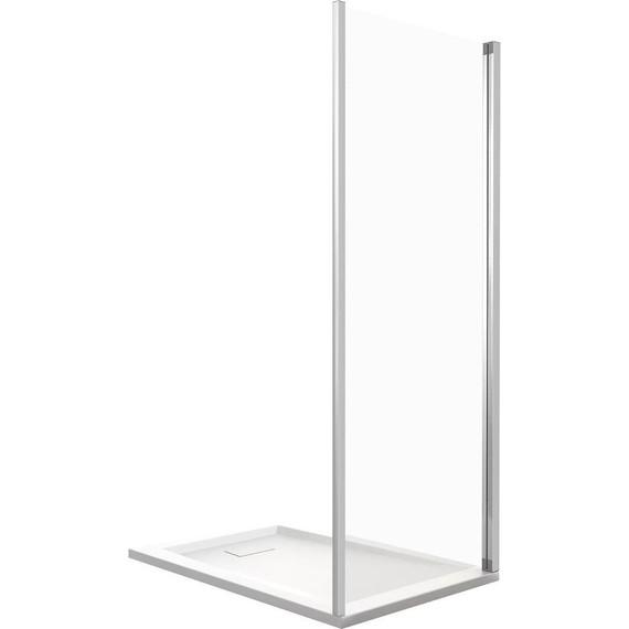 Боковая стенка Bas Lira SP-100-C-CH 100 см хром/прозрачное - фото 