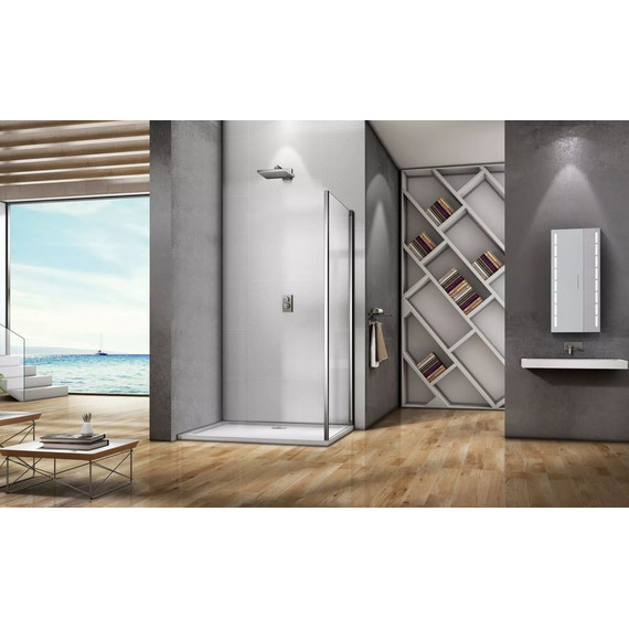 Боковая стенка Bas Lira SP-70-C-CH 70 см хром/прозрачное - фото 7