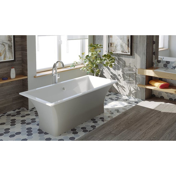 Ванна каменная Bas Мадрид 170x80 см, серый - фото 4