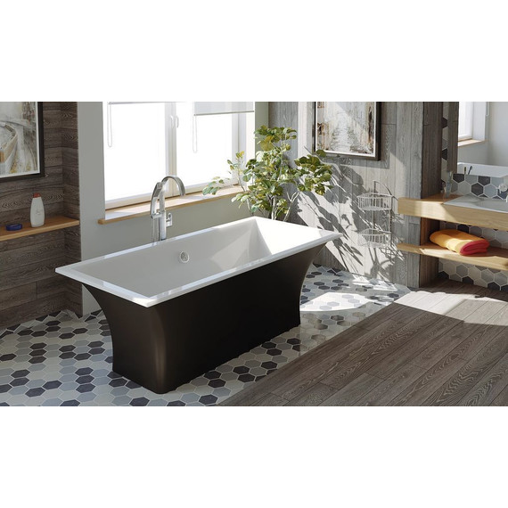 Ванна каменная Bas Мадрид 170x80 см, чёрный - фото 4