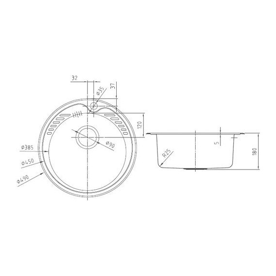 Кухонная мойка Iddis Suno SUN49S0i77 0,8 мм, сатин - фото 3