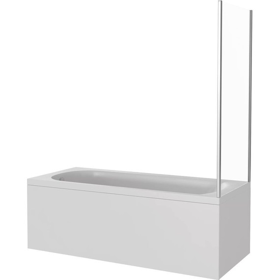 Шторка для ванны Bas Screen SP-70-G-CH 700х1400 мм, хром/матовое - фото 