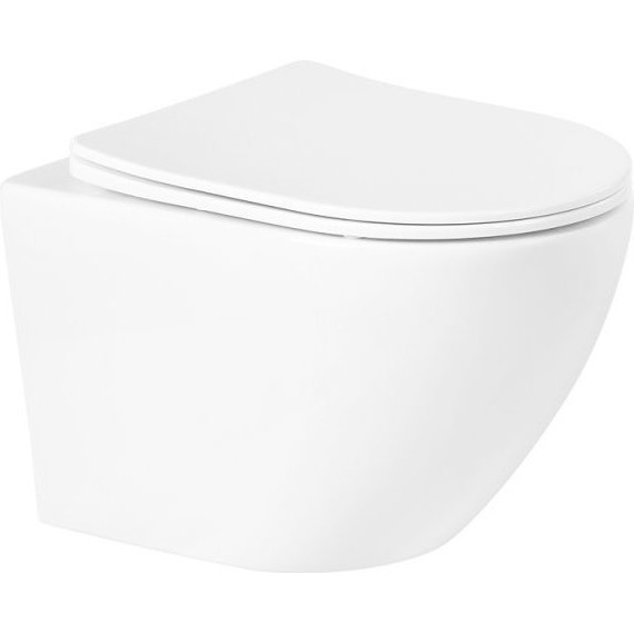 Унитаз подвесной безободковый BelBagno Sfera-R BB046CHR - фото 